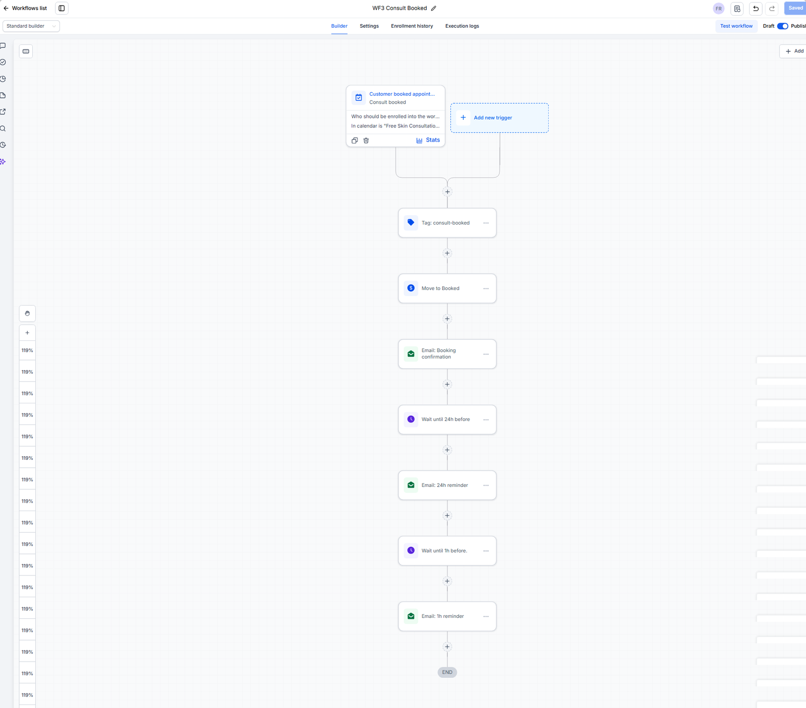 Consult Booked Workflow